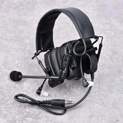 Tactical C4 Headset Noise Pick Up Sound Noise Reduction Earphone Equipment New - Image 1 of 4