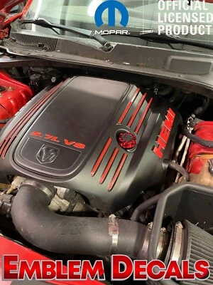 Dodge Magnum 5.7L V8 Hemi Engine Decals 2005 2006 2007 2008 Foto 1 de 4