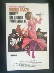 Affiche Bruno Brazil Vance Quitte ou double pour Alak 6 TBE - Bild 1 von 1