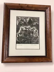 Fritz Richter Woodcut "Noah's Ark" Well Framed - Picture 1 of 10