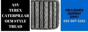 2 x ECONOMY RUBBER TRACKS CATERPILLAR 257 / 247 / 257B / 247B (TREAD A) - Picture 1 of 3