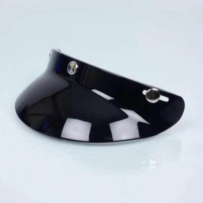 Casquette visière 3 pression casque jet bol Gasoline pour scooter moto noir Neuf