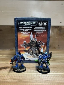 Warhammer 40k Chaos Terminator Lord 2007 X2 Models With One Box - Picture 1 of 10