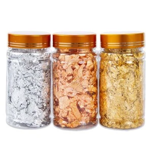 Copos de lámina de oro para resina hoja de oro metálica para uñas lámina artes de pintura - Imagen 1 de 8