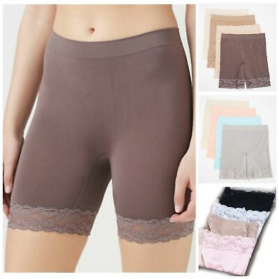Breezies~(1) Brief~Seamless Long Leg Pantie Briefs With Lace~A350367 Or A374503 • 1.50$