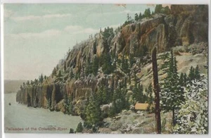 Palisaden Basaltfelsenformation Columbia River Oregon ODER malerische antike Postkarte - Bild 1 von 2