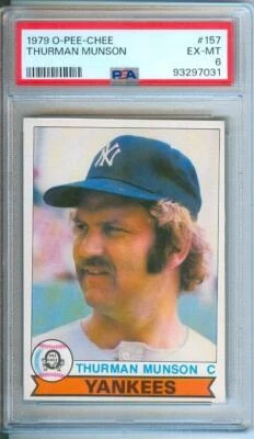 1979 O-Pee-Chee Baseball Card THURMAN MUNSON #157 New York Yankees PSA 6 - Image 1 of 2