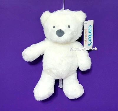 Peluche Carters Just One You White Polar Bear Soft Target Lovey juguete 68450 nuevo con etiquetas Foto 1 de 4