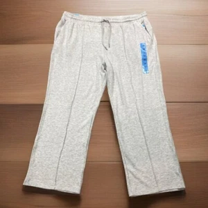 Danskin Pants Adult Women’s 3X Oatmeal Heather Drawstring Lounge Scuba - Picture 1 of 4