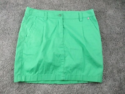 Esprit карандаш/прямая юбка 8 W28 хлопок зеленый карманы короткая длина - Изображение 1 из 4
