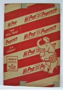 1946 Manleys Jumbo Hi Pop Película Show Caja Grande Palomitas Kansas City Mo Antiguo Stock - Imagen 1 de 2