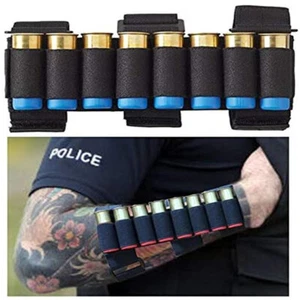 8 Round Tactical Shotgun Stock Shell Holder Ammo Carrier Hunting Pouch Strip - Picture 1 of 21
