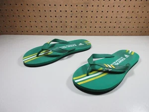 adidas mens green yellow Fifa 2010 World Cup soccer flip flops 9 M - Picture 1 of 6