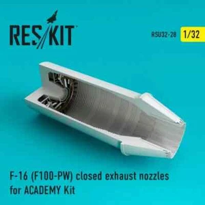 ResKit RSU32-0028 1:32 F-16 (F100-PW) Ugelli di scarico chiusi per scala ACADEMY - Foto 1 di 5