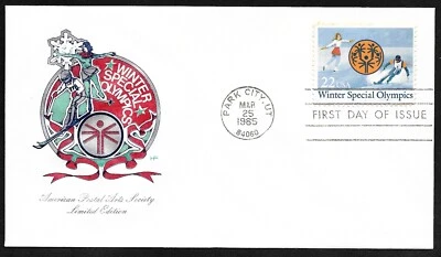 #2142 22c Winter Special Olympics - House of Farnam/Limited Edition FDC - Image 1 of 2