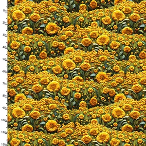 C'EST MAGNIFIQUE FRENCH COUNTRYSIDE YELLOW FLORAL BY MOMART 3 WISHES FABRIC HY - Picture 1 of 1