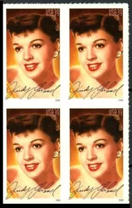 2006 JUDY GARLAND 12th Legends of Hollywood MNH Block of 4 x 39¢ Stamps: #4077 - Picture 1 of 2