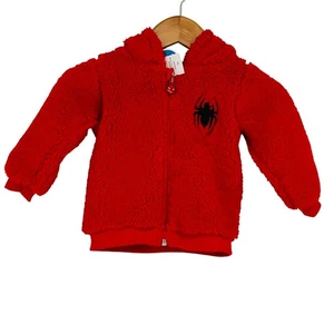 Sudadera con capucha Marvel Baby Fleece Spiderman en rojo talla 12 meses - Imagen 1 de 8