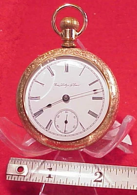 RARO RELOJ BOLSILLO HAMILTON 7 JOYAS JOYEROS CONTRATO OHIO GEORGE LOTZE FUNCIONANDO Foto 1 de 4