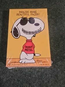 VTG Springbok Hallmark Jigsaw Puzzle Snoopy Braces Make Beautiful Faces Sealed - Picture 1 of 5