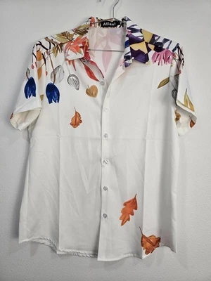 Camisa abotonada con estampado floral de otoño para hombre de Atlanl pequeña Foto 1 de 4