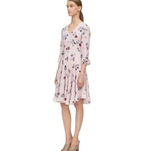 Rebecca Taylor Bellflower floral print silk knee length Size 10 - Picture 1 of 12