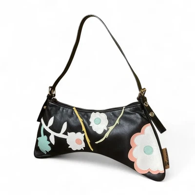 Auténtico bolso de hombro de cuero John Galliano archivo vintage de Japón Foto 1 de 4