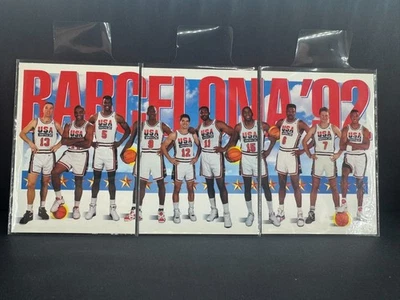 1992 США DREAM TEAM БАСКЕТБОЛ Skybox #544 #545 #546 Барселона Олимпийских игр JORDAN - Изображение 1 из 4