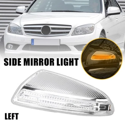 Luz de señal de giro de lámpara de espejo de puerta izquierda para Mercedes Benz W164 ML350 ML450 ML500 Foto 1 de 4