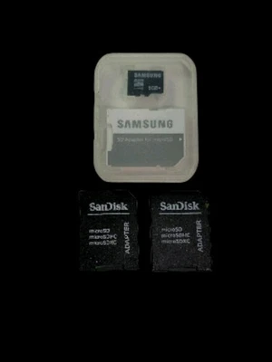 Samsung SD Adapter w/8GB Micro SD Card | SanDisk SD Adapters 32GB & 512GB SD - Image 1 of 2
