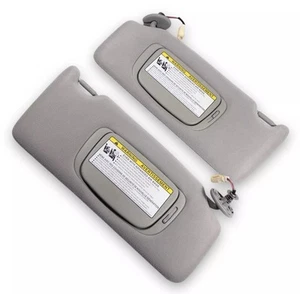 2004-2009 Lexus RX 330 Driver & Passenger Side Sun Visor Pair Set Gray Lighted - Picture 1 of 4