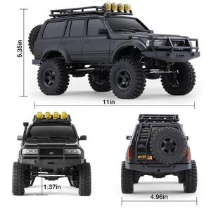 Camión Rock FMS 1/18 RC Crawler, FCX18 LC80 Pro sin escobillas 4x4 RC, con licencia Toyota - Imagen 1 de 6