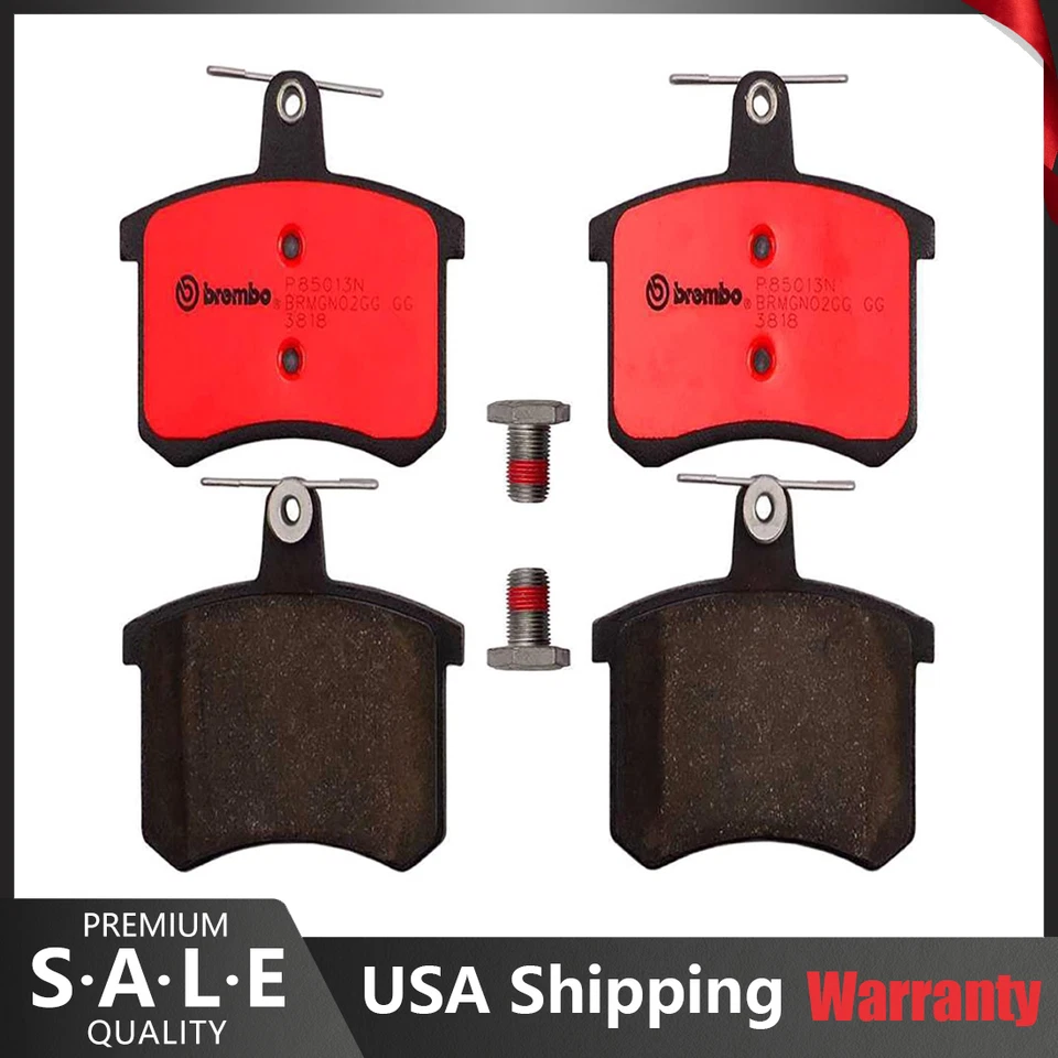 Brembo Rear NAO Ceramic Brake Pad Set For Audi A4 A8 Quattro Coupe 90 100 5000 - Image 1 of 3