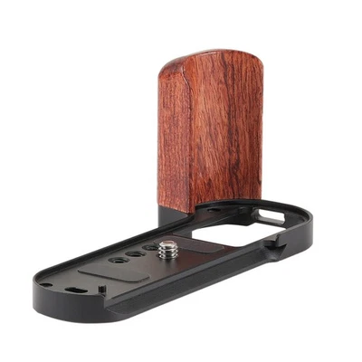 L-Bracket Wooden Grip with Quick Release Plate for Fuji X-T50 Camera Arca - image 1 of 4