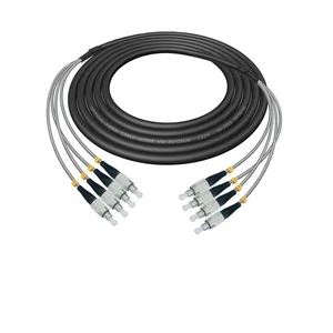 1M~20M 4 Strand MM OM3 7mm Fiber Optic Outdoor Cable with FC/SC/ST/LC Connector - Picture 1 of 15
