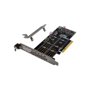 InLine® PCIe Karte zu 2x intern NVMe M.2 Key M – Bifurcation, PCIe x8 - Afbeelding 1 van 6