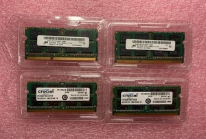 16GB (4x4GB) Micron Crucial PC3L-12800S SoDIMM DDR3-1600Hz Memory RAM - Picture 1 of 1