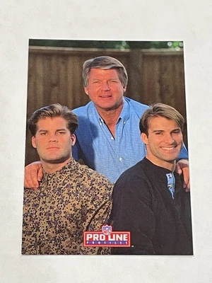 1993 Pro Line Profiles Football Error "Johnny" #535a - Jimmy Johnson - Cowboys - Image 1 of 2