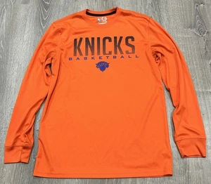 NBA Knicks Men's Medium Ultra Game Orange NBA New York Knicks Long Sleeve Shirt - Picture 1 of 10