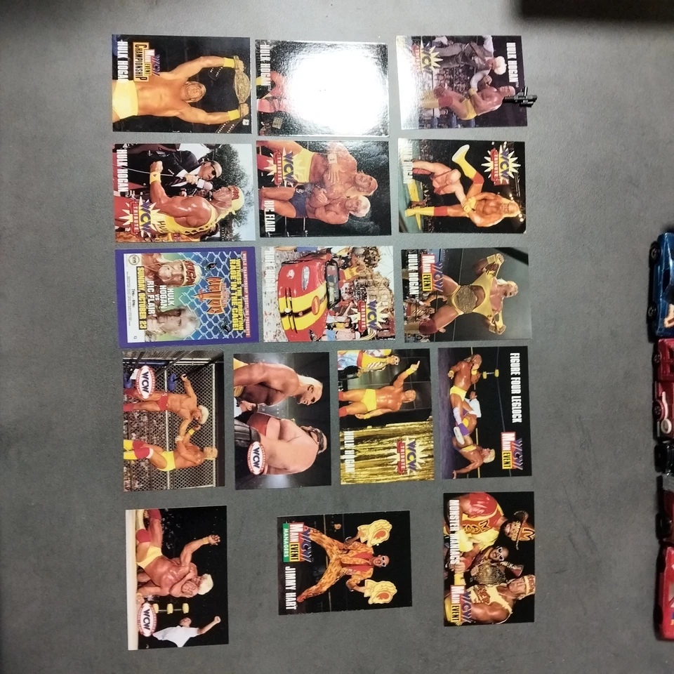 1995 WCW Cardz Main Event Wrestling Hulk Hogan raro edición limitada M/NM + promociones Foto 1 de 4