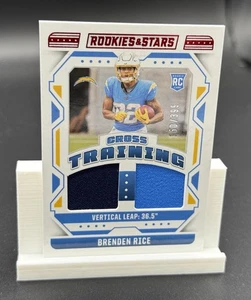 Tarjeta deportiva de entrenamiento cruzado Brenden Rice 2024 Rookies And Stars numerada #/399 - Imagen 1 de 5