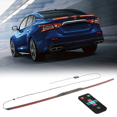 Carbon Look 50'' LED Tail Brake Light Trim Spoiler Lip For Nissan Maxima Sedan - Image 1 of 4