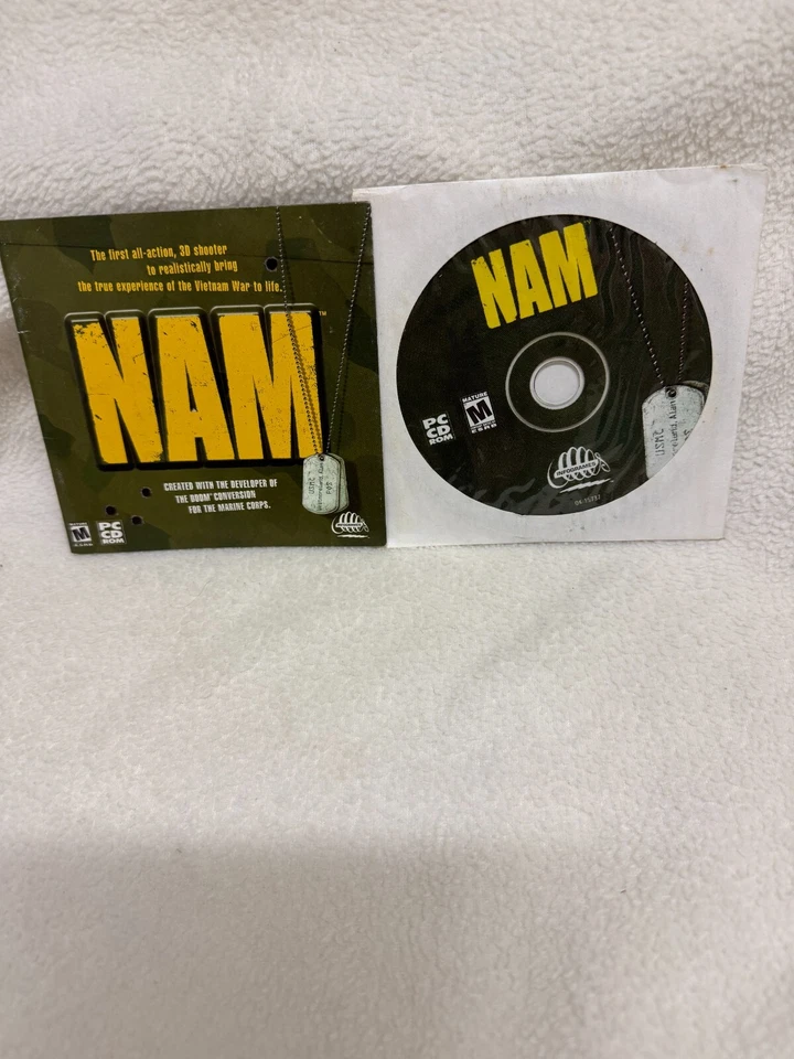 Nam PC Game - Infogrames - CD & INSTALL BOOKLET ONLY!!!! - Image 1 of 1