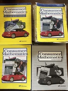 A Beka Consumer Math Second Ed. Set Of 4 Books Teacher Ed. Skill&Rev Testquiz - Picture 1 of 1
