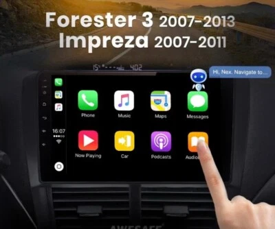 SUBARU FORESTER IMPREZA 2007 - 2013 Autoradio  Navi Carplay Android 2Gb 32Ram - Immagine 1 di 4