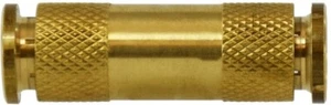 Push-To-Connect 1/4" Union Brass Nylon Tube Quick Disconnect, 1/4 Tubing, 10-Pak - Picture 1 of 1