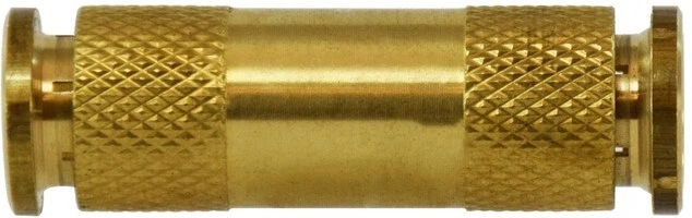 Push-To-Connect 1/4" Union Brass Nylon Tube Quick Disconnect, 1/4 Tubing, 25-Pak - Image 1 of 1