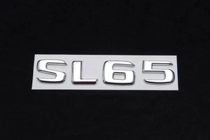 Trunk Lid Rear Emblem Badge Chrome Letters SL 65 fits Mercedes R230 R231 SL SL65 - Picture 1 of 1