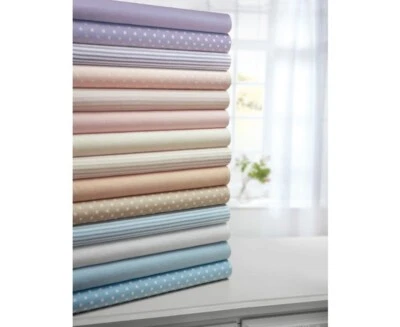MODA DE CASA FLANNELETTE DUVET COVERS POLKA DOT PINK BLUE LILAC BEIGE HOTEL QUALITY