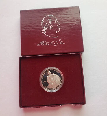 1982-S George Washington Commemorative Half Dollar Proof 90% Silver US Coin DCAM - Image 1 of 2
